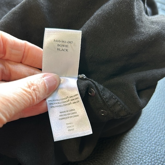 RAILS Bowie Black Button Down Shirt Dress Jacket Pockets Sz S - Picture 14 of 16